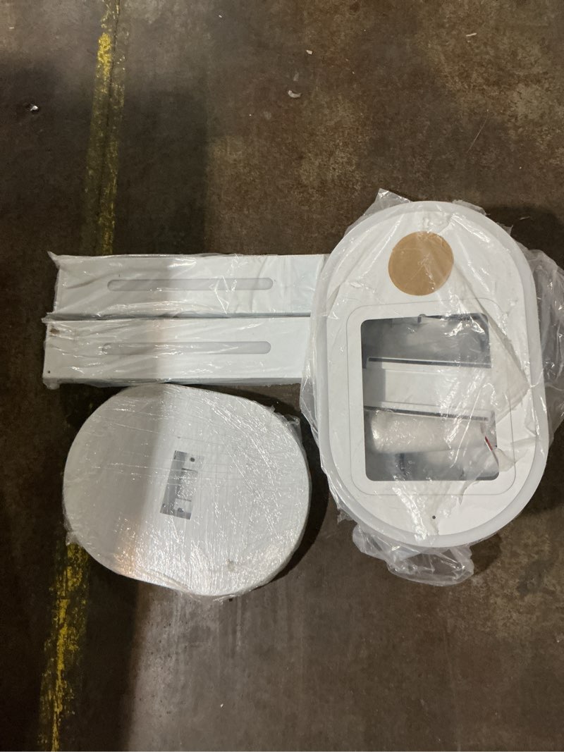 Condition photo showing As Is for possibly incomplete  photo booth for ipad 10.2\" 10.9\" 11\" 12.9\" 13\" for camera dualuse selfie station app control rgb ring light music sync light box photobooth machine with honeycomb box for rental events honeycomb box white
