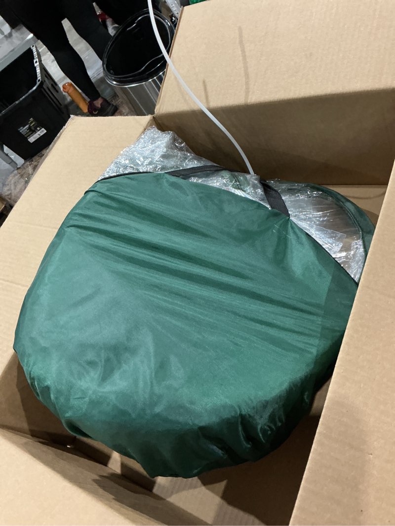 Condition photo showing As Is for plant mini greenhouse pop up greenhouse covers, transparent freeze protection pvc tent with roll-up zipper entry doors for indoor and outdoor gardens protecting plant from cold frost (pvc, 39x39x39in) pvc 39x39x39in