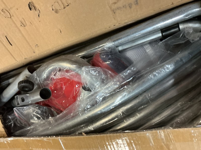 Condition photo showing As Is for 55" Trampoline for Kids with Enclosure, 440lbs Capacity Indoor & Outdoor Toddler Trampoline with Adjustable Gymnastics Bar & Toys, for Boys & Girls Yellow Green