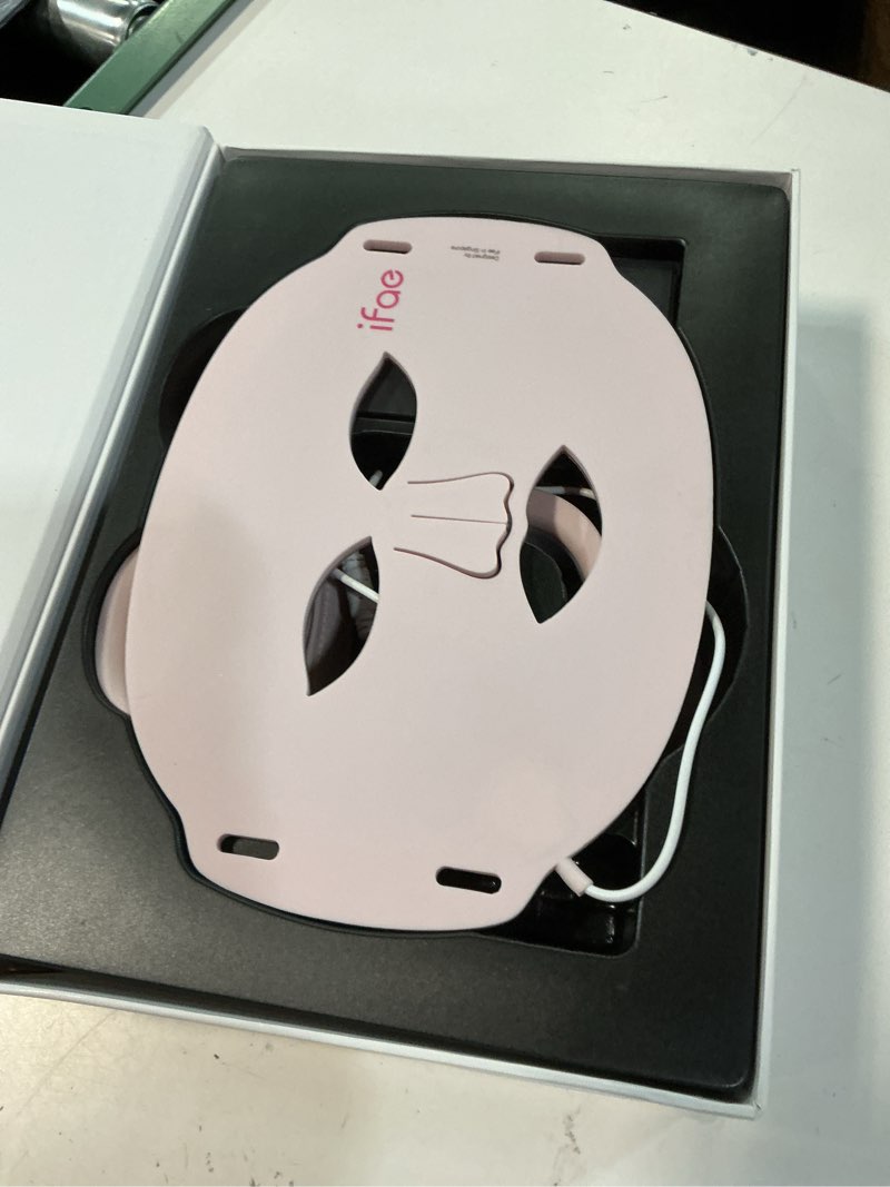 Condition photo showing Good Condition for ifae red light therapy for face and neck, red light therapy mask with 850nm infrared (nir) portable led face mask with eye protection and remote for true anti-wrinkles skincare at home pink