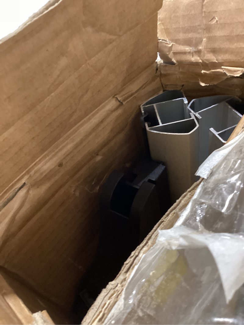 Condition photo showing As Is for Amazon Basics Cross Rail Roof Rack, 52 inches, Fits up to 46" Spans between Raised Side Rails with Gap, Pack of 2, Black/Silver