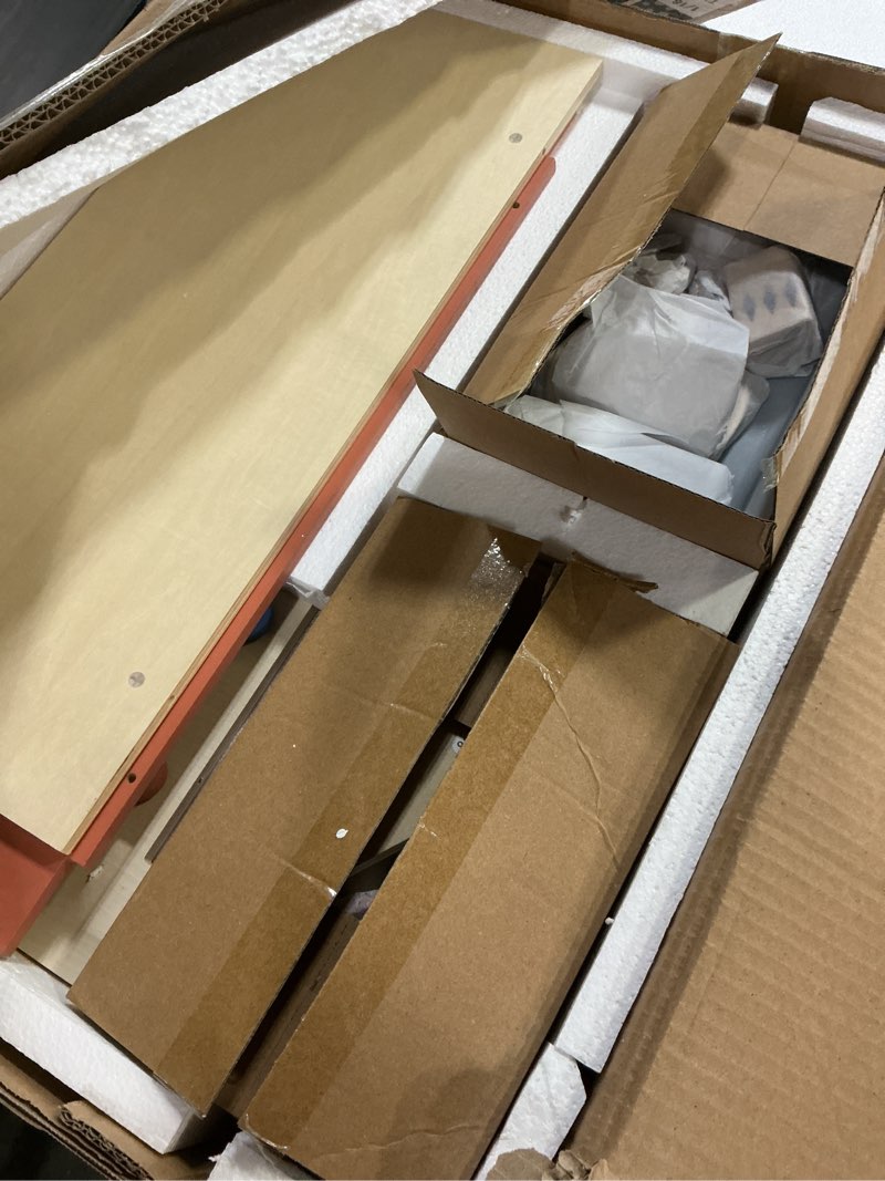 Condition photo showing Good Condition for lehoo castle kids play kitchen for toddlers 1-3, wooden kitchen playset small, pretend play kitchen toys with play food pots and pans accessories