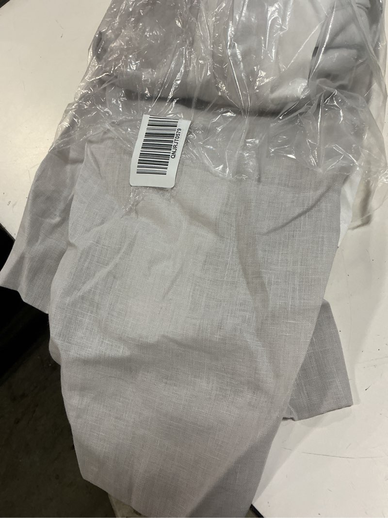 Condition photo showing Good Condition for european linen curtain - single panel, 96x96, cloud
