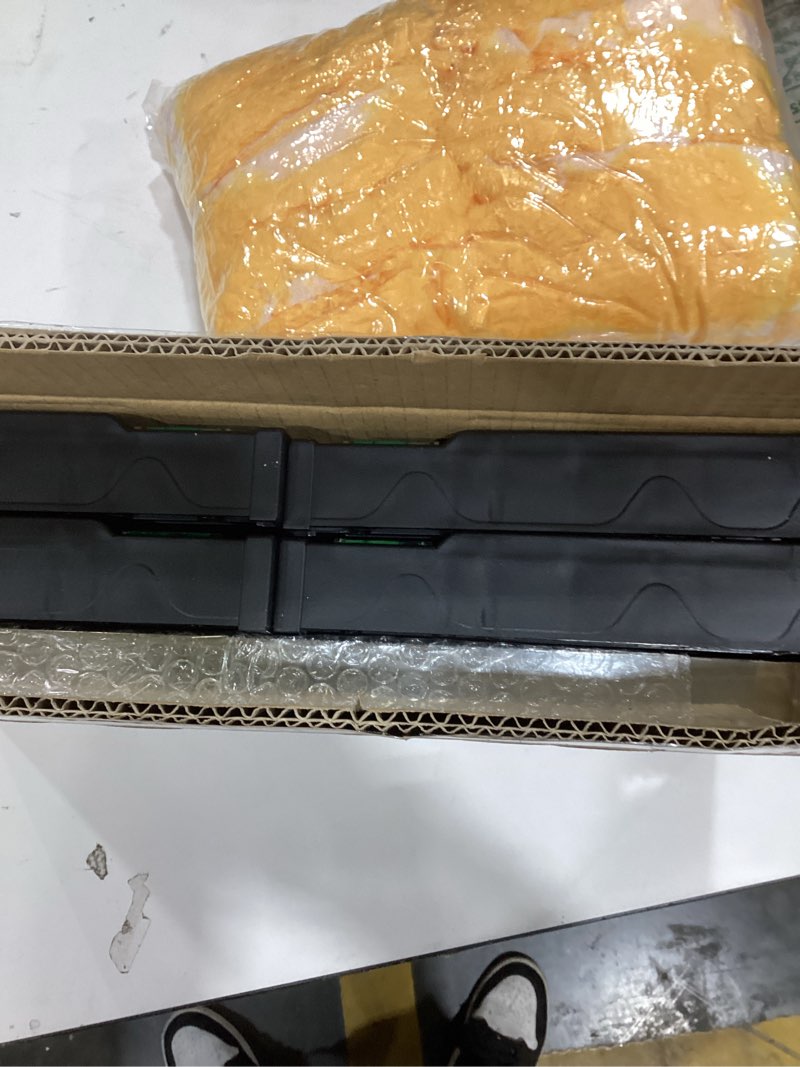 Condition photo showing New/Like New for Nefish Mini Fridge Stand Universal Raised Base Adjustable Refrigerator Stands with 4 Strong Feet Washing Machine Pedestal Multi-Functional Bases for Dryer (Black) Black-4 Feet