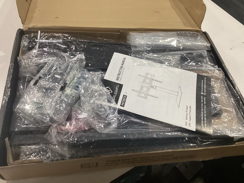 Condition photo showing New/Like New for perlesmith universal swivel tv stand legs for 37-75 inch tvs, height adjustable tabletop mount holds up to 99lbs, television table tv stands for livingroom & bedroom, universal vesa 600x400mm, pstvs13 37-75 inch screen
