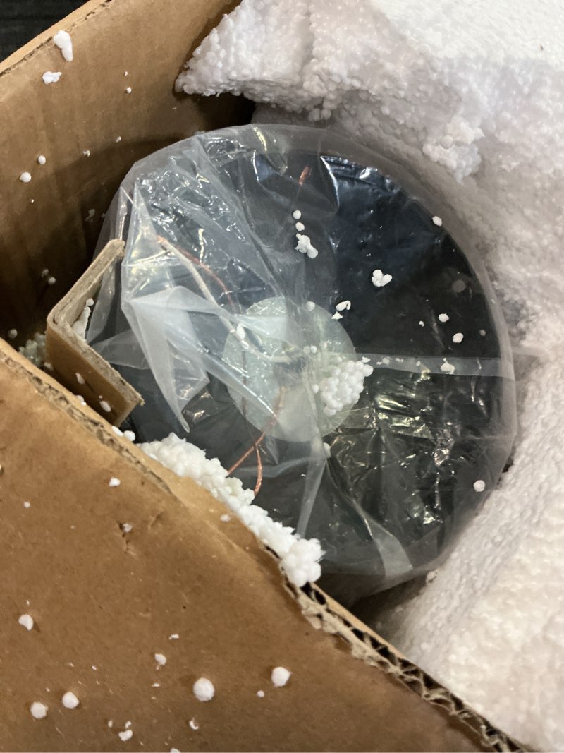 Condition photo showing Good Condition for meefad adjustable hanging light fixtures, modern swing arm pendant light, 1 light long arm chandelier for dining room kitchen island orange finish