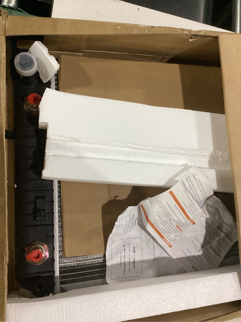 Condition photo showing New/Like New for cu2370 34'' engine coolant radiator compatible with chevy silverado suburban tahoe gmc sierra yukon cadillac escalade 1996-2014 5.3 6.0 6.2 with eoc gm3010274 34" cu2370 with eoc