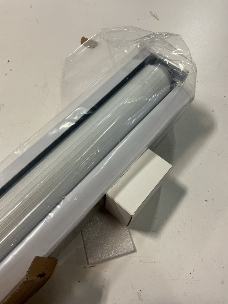 Condition photo showing Good Condition for joydeco no drill zebra blinds for windows, cordless day & night dual sheer roller shades, easy installation, free-stop lift system, light filtering privacy blinds for home(white,29" w x 75" h) a-white (no drill) 29"w x 75"h