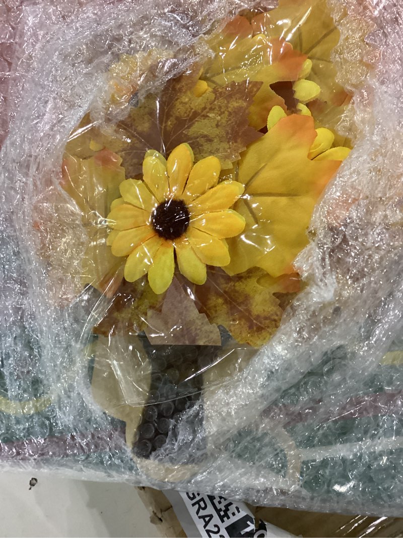 Meooeck Christmas Pumpkin Porch Signs Decor 46 Inch Double Side Stacked Pumpkins Sign for Front Door