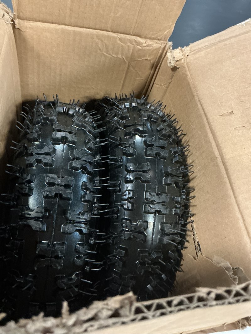 Condition photo showing New/Like New for AR-PRO 13x4.10-6 Snow Blower Tire Assembly, 4PR Tubeless Tire with Steel Rim, 3/4" Bore Hole & 4.2" Offset Hub, Compatible with Ariens 07101238 (2-Pack)