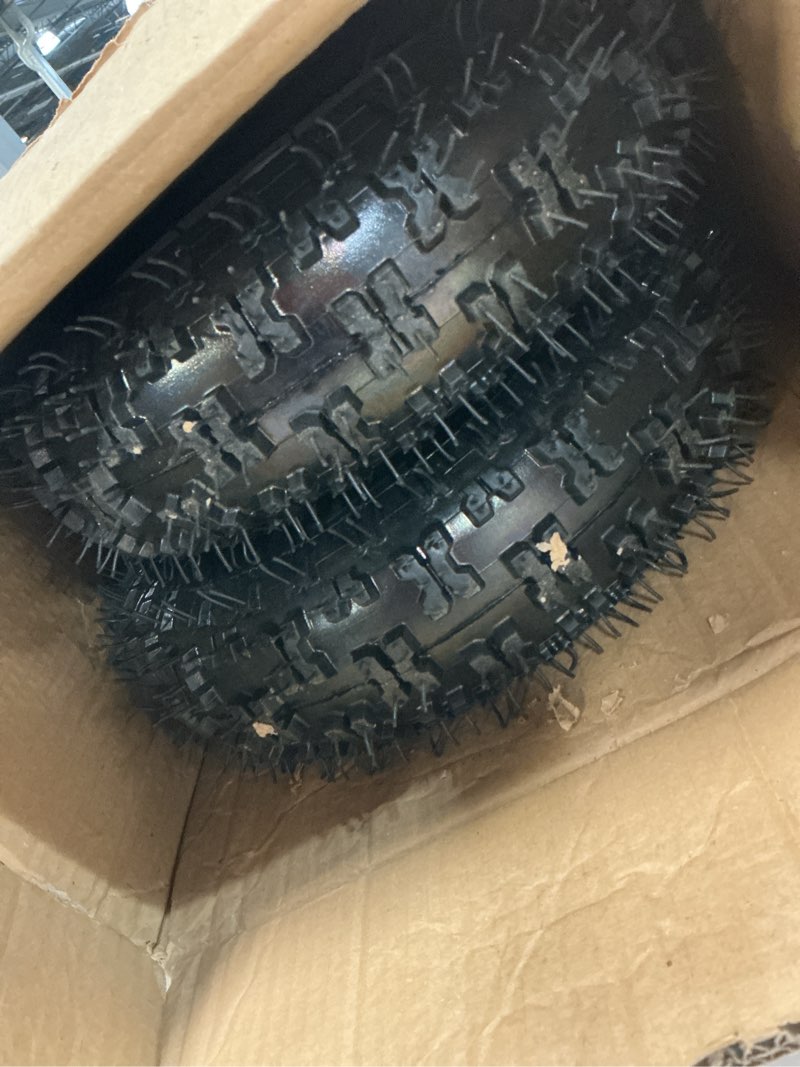 Condition photo showing Good Condition for AR-PRO 13x4.10-6 Snow Blower Tire Assembly, 4PR Tubeless Tire with Steel Rim, 3/4" Bore Hole & 4.2" Offset Hub, Compatible with Ariens 07101238 (2-Pack)