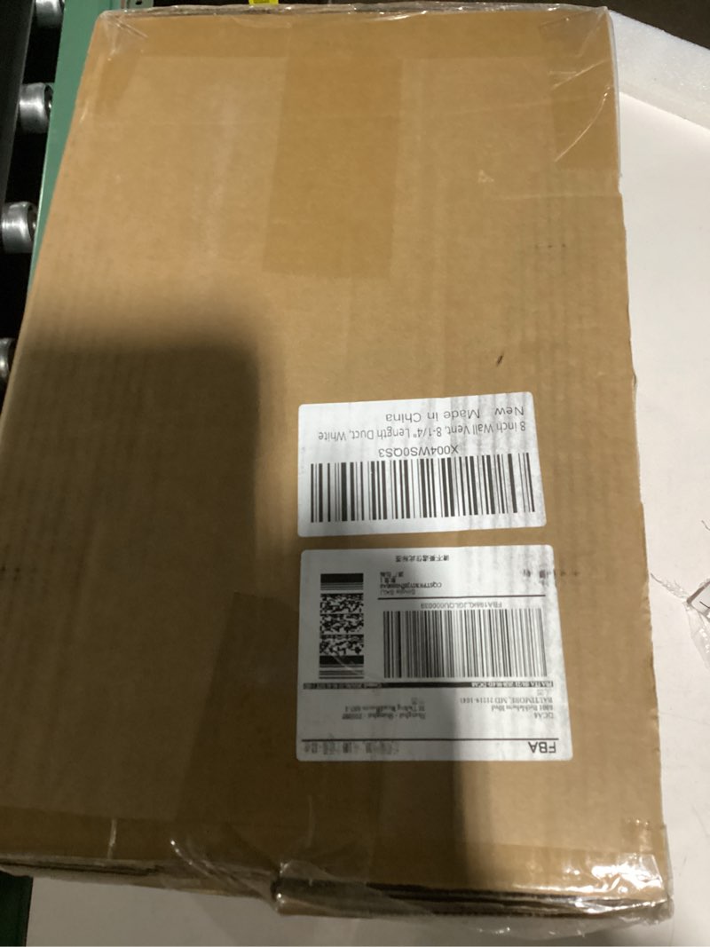 Condition photo showing New/Like New for neoaider 8 inch hooded wall vent cover with screen and damper, 14ga/2mm thick heavy-duty steel vent covers for wall, vent cover for dryer ventilation and outdoor air exhaust, white 8 inch white