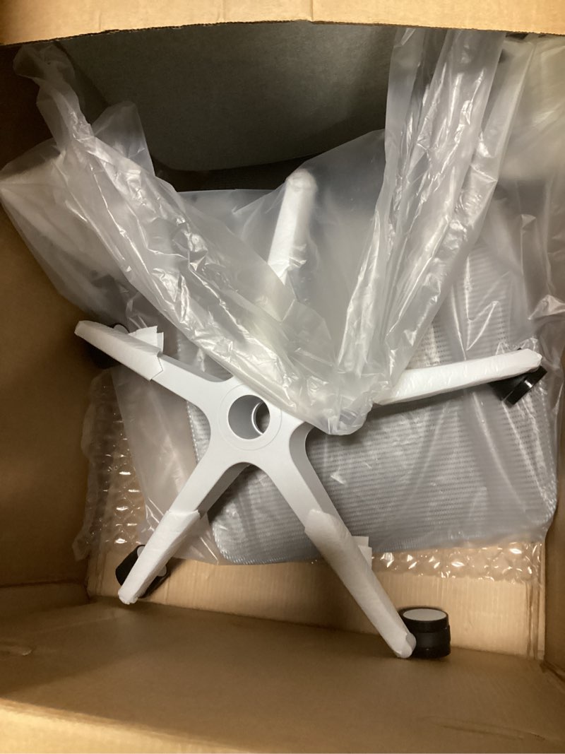 Condition photo showing Good Condition for NEWBULIG Home Office Desk Chair, Mesh Ergonomic Computer Chair with Thickened Seat Cushion and Armrest,360° Swivel Adjustable Height Rotating Wheels, Lumbar Support for Home, Bedroom, Study, Grey Grey Thickened & Fixed Armret