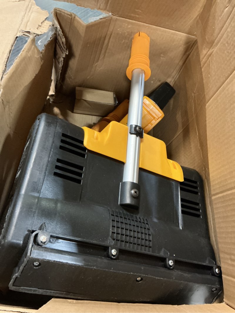 Condition photo showing As Is for Cordless Snow Shovel Compatible with DeWalt 20V MAX Battery (Tool Only), 11" Lightweight Electric Snow Blower with 20FT Max Throw & Adjustable Handle, Snow Thrower for Driveway, Deck, Patio & Steps
