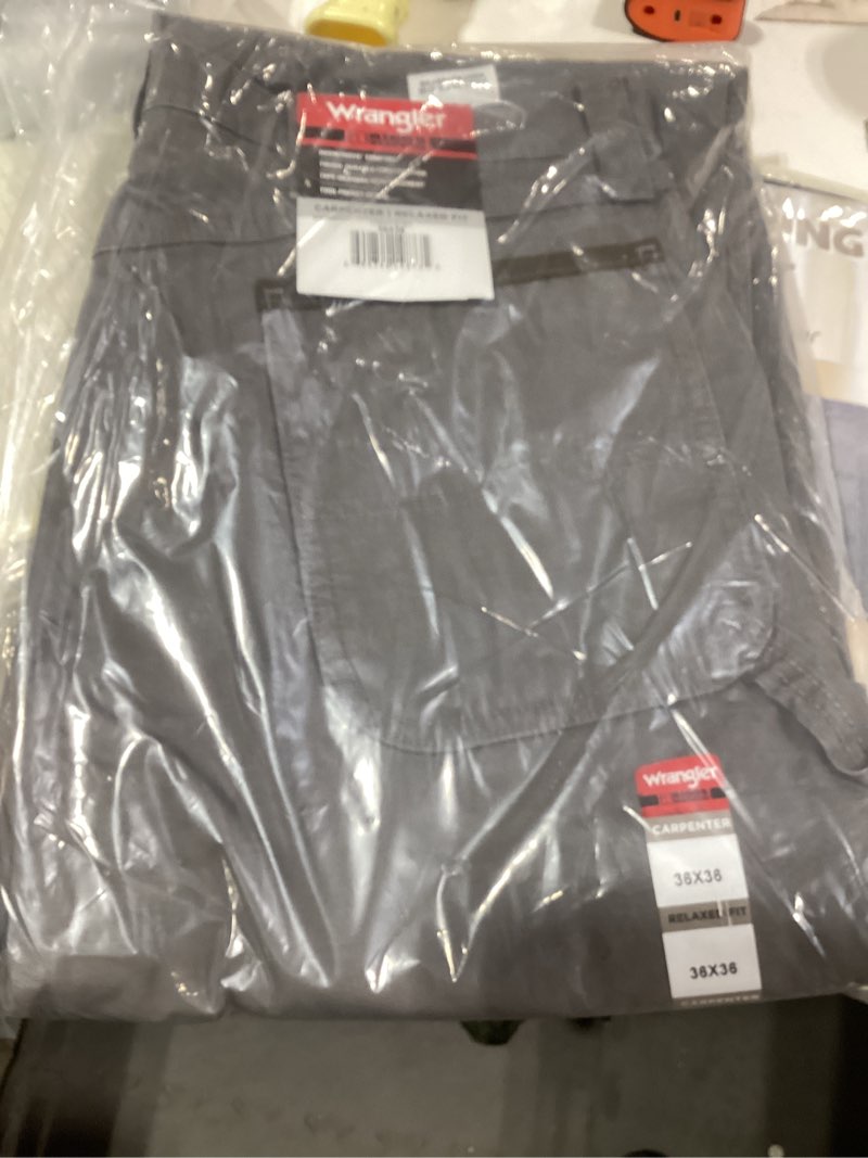 Wrangler Riggs Workwear Mens Ripstop Carpenter Jeans, Slate, 36W x 36L US