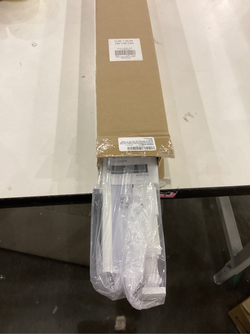 Condition photo showing New/Like New for LazBlinds Cordless Cellular Shades, No Tools No Drill Blackout Honeycomb Shades Pleated Blinds for Windows, 44'' W x 48'' H, Silver White Blackout-silver White 44'' W x 48'' H