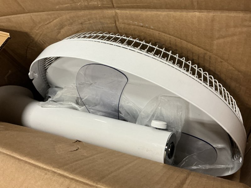 Condition photo showing Good Condition for Amazon Basics 16" DC Motor Standing Floor Fan, 12 Speed with Remote, 3 Breeze Modes, Dual-Layered Blades (10 Blades), Timer, Energy Efficiency and Quiet DC Motor (28W), White 12-Speed, DC Motor
