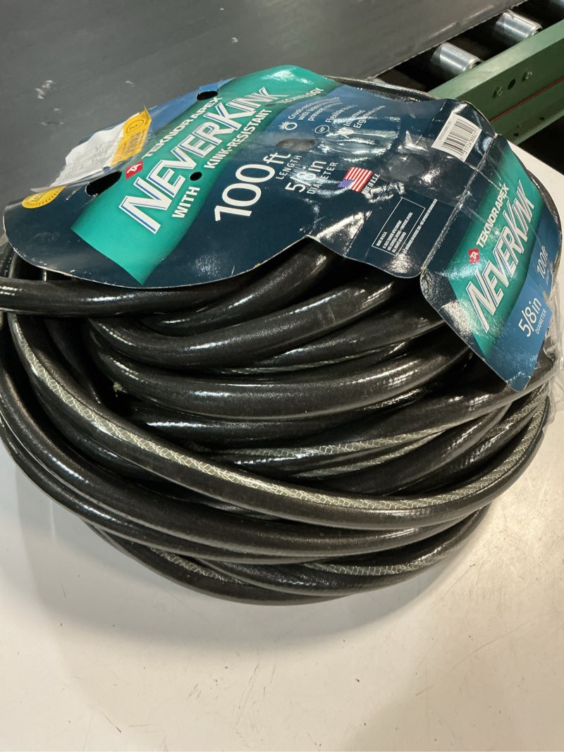 Condition photo showing Good Condition for neverkink teknor apex 5/8-in x 100-ft heavy-duty kink free vinyl gray coiled hose