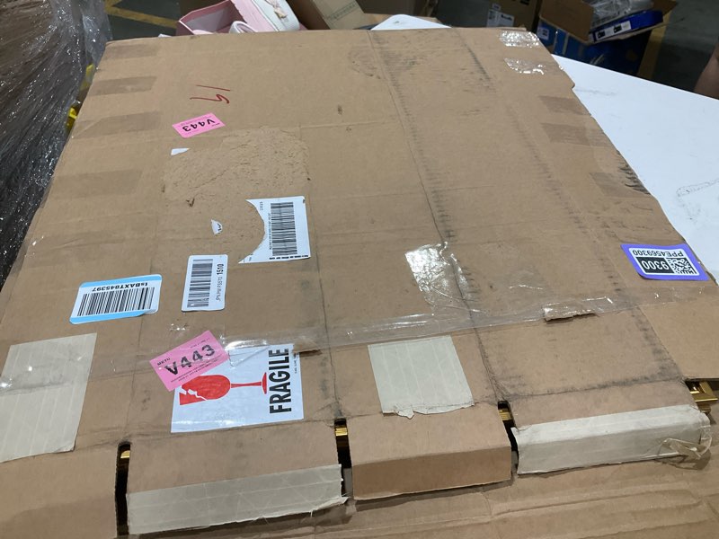 Condition photo showing Good Condition for GULETHUN 19x27 Frame, Transitional Modern Design Picture Frames, 19 by 27 Rustic Poster Frame for Home Decor, Gold Vintage Photo Frame, Horizontal or Vertical Display, Choose Size & Color Gold 19x27in