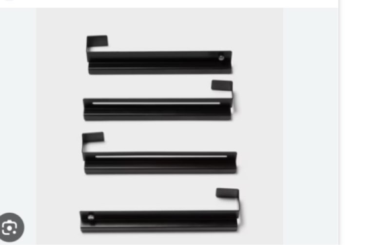 Undershelf Rail Storage Kit - Brightroom™: Steel Shelf Dividers, Black Utility Shelf Parts, 8-Piece Set pack of 2