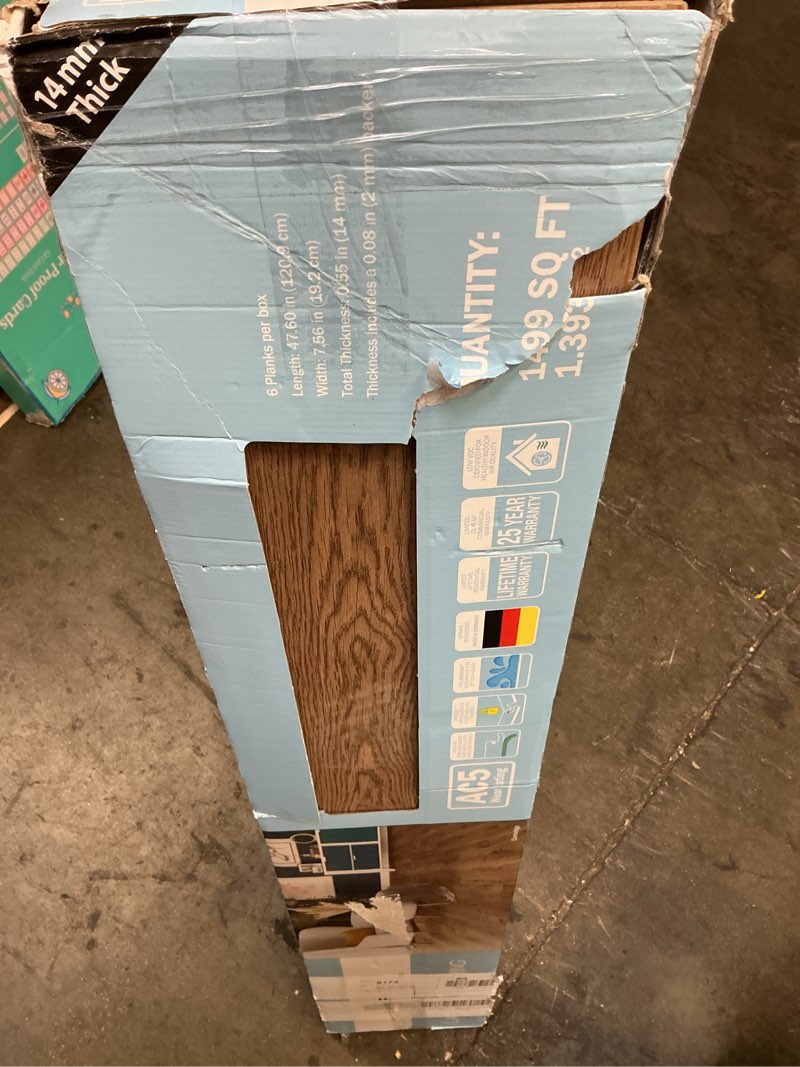 Condition photo showing Good Condition for select surfaces cambridge waterproof laminate flooring, 14.99 sq. ft. per box