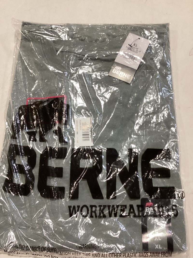 Condition photo showing New/Like New for BERNE APPAREL Women's Gray Light weight Jersey Short sleeve Solid T-shirt ( XL )