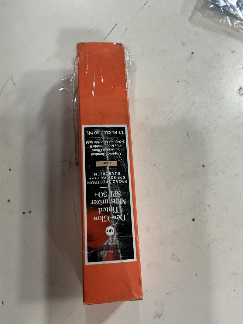 Condition photo showing New/Like New for (exp:11/2026)naturium dew-glow tinted moisturizer spf 50+ light, daily moisturizing sunscreen & face primer with tint, skin protector with dewy finish, 1.7 oz