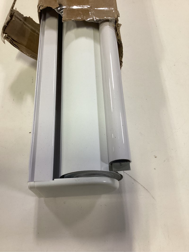 Condition photo showing Good Condition for ChrisDowa Cordless Blackout Roller Shades for Windows, Thermal Insulated UV Protection Pull Down Shades, Total Blackout Window Blinds for Home, Office, Bedroom, Door (23" W x 72" H, Grey) 23"W x 72"H Grey