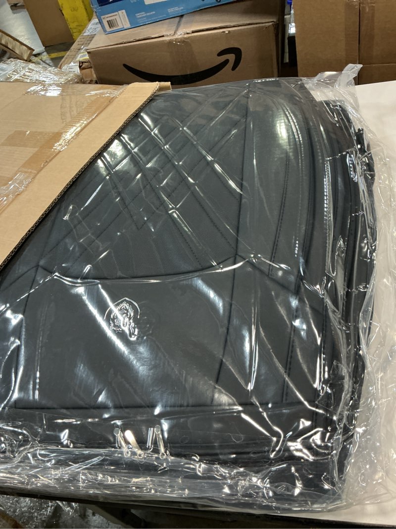 Condition photo showing New/Like New for seat covers fit for subaru crosstrek 2016-2026 nappa leather waterproof breathable car seat cover, easy to install airbag compatibility, auto interior accessories(front set,black) black front set