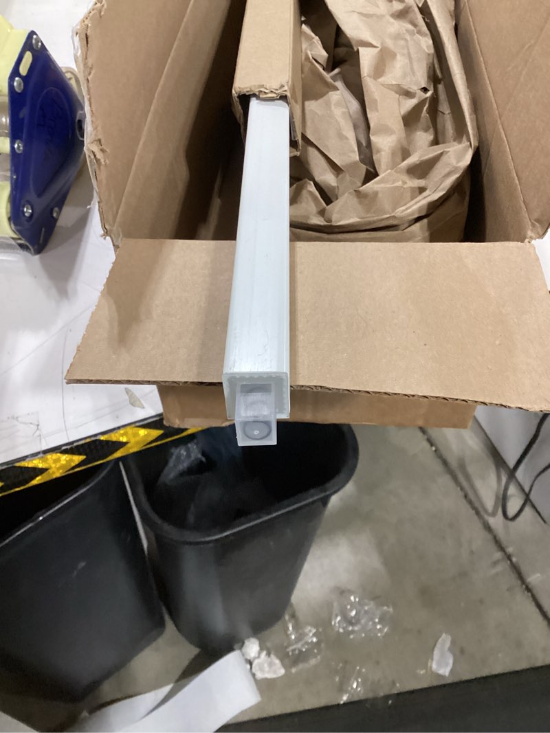 Condition photo showing As Is for 24-Inch Towel Bar Replacement Rod Spring End Wall Mount Replacement Towel Bar for Bathroom and Kitchen Towel Storage white-1 piece