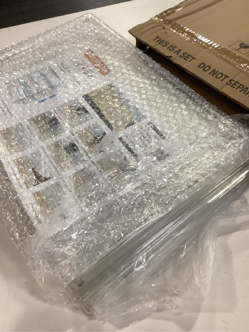 Condition photo showing Good Condition for Attelite XXX-Large Clear Display Case Stackable Plastic Storage Bins with Lid, 2 Tiers Boot Shoe Box Organizers with an Adjustable Divider, Big Acrylic Display Storage Box with Magnetic Door XXL-1-pcs Clear