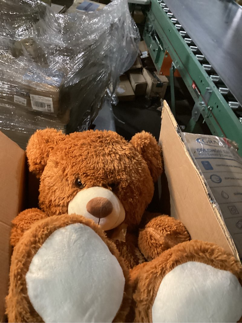 Condition photo showing Good Condition for HollyHOME Teddy Bear Stuffed Animal Plush Giant Teddy Bears with Footprints Big Bear 36 inch Brown