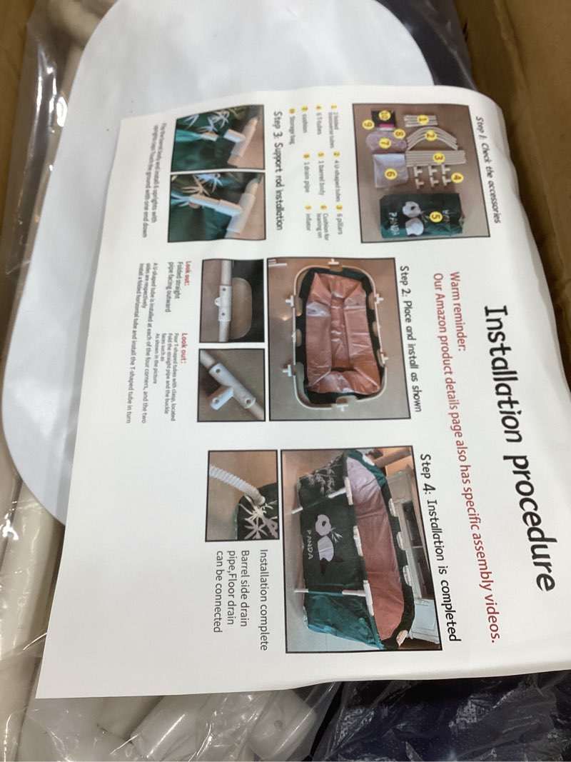 Condition photo showing Good Condition for portable bath tub