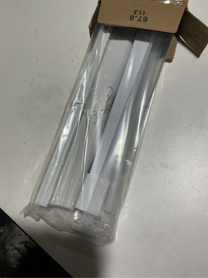 Condition photo showing Good Condition for unishades no drill blinds for windows 1" vinyl l-shaped slats cordless mini blinds for home, for window size 27" w × 36" h white white 27" w × 36" h