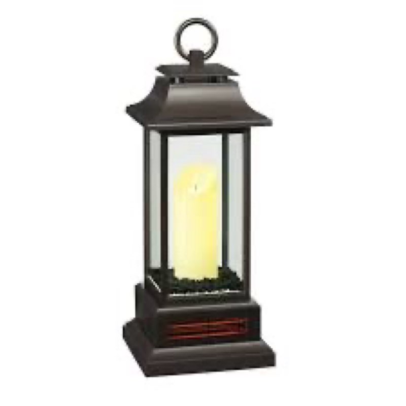 LANTERN WITH INFRARE QUARTE MEATER black