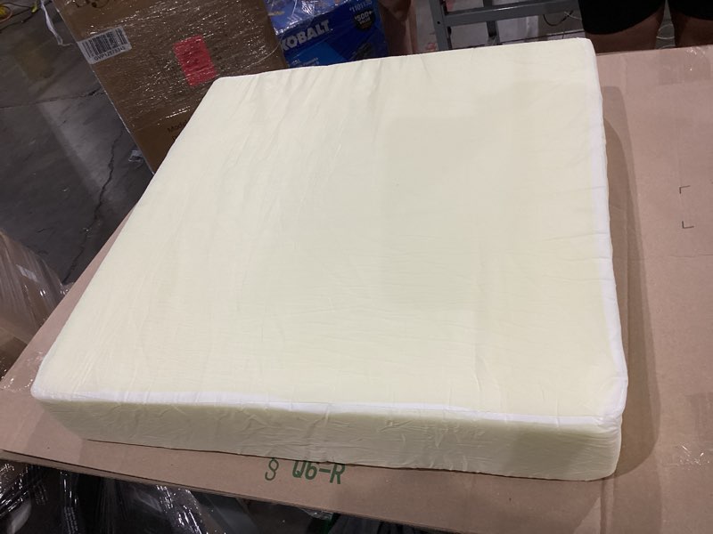 Condition photo showing Good Condition for foamrush 5" x 24" x 24" upholstery foam cushion high density (square foam for dining chairs, chair & wheelchair seat cushion replacement) high density foam 5" x 24" x 24"