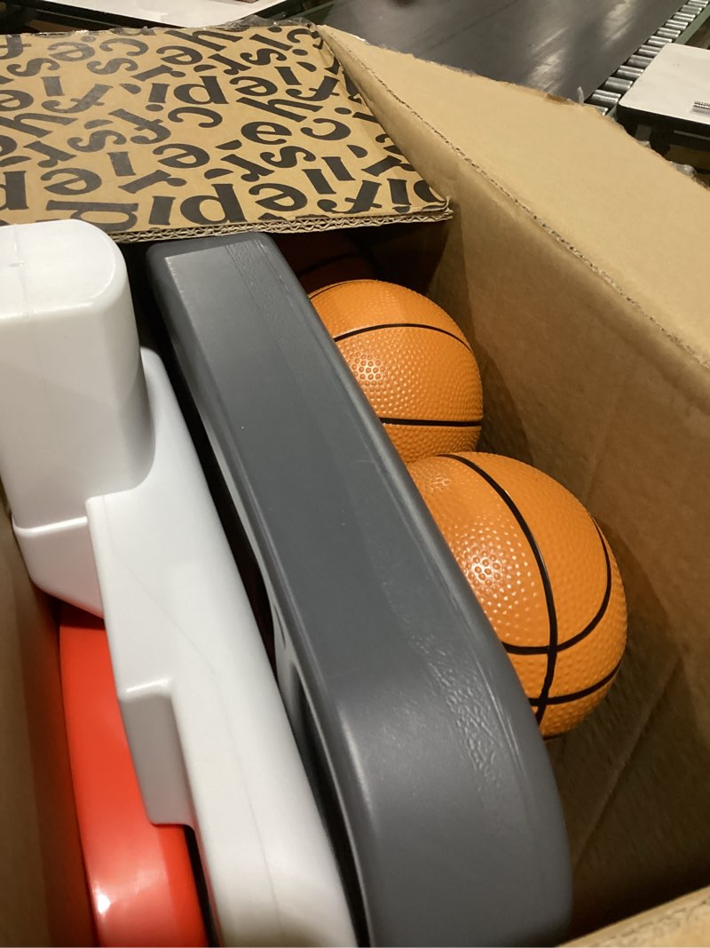 Condition photo showing As Is for fisher-price™ grow-to-pro basketball hoop for toddlers & kids - adjustable height indoor/outdoor play set with ball, 18 months - 5 year