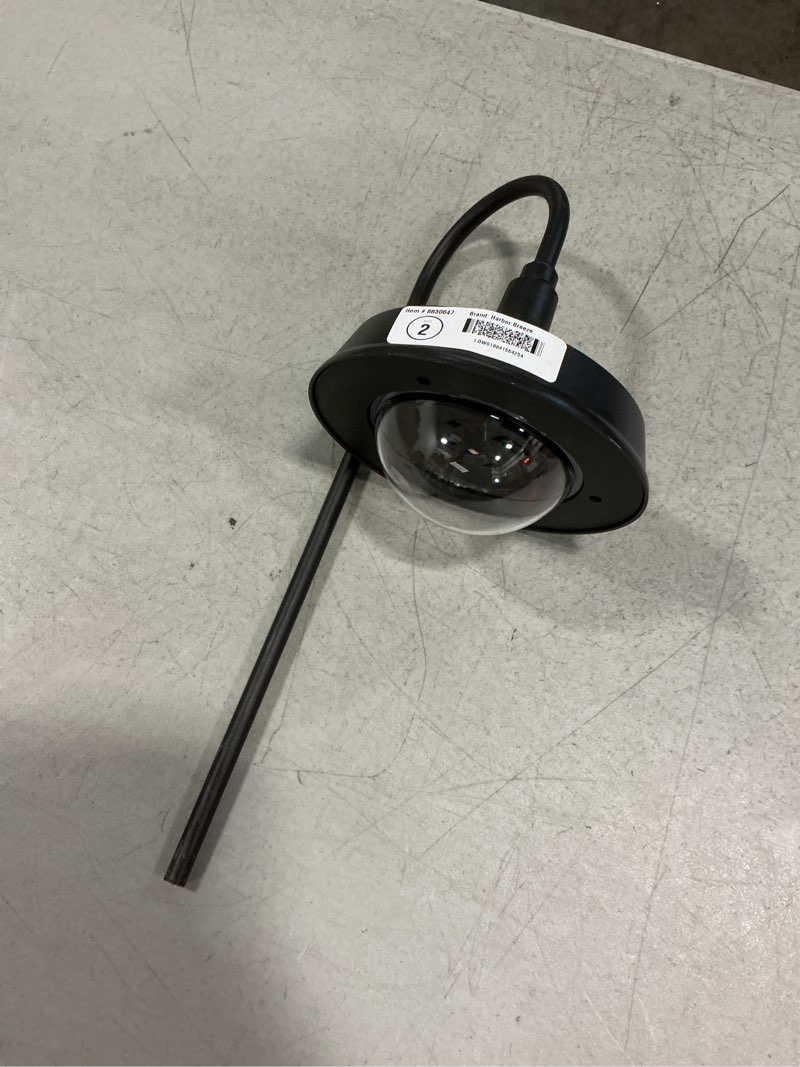 Condition photo showing New/Like New for corbyn matte black metal solar powered led landscape walkway light, 20 lumens