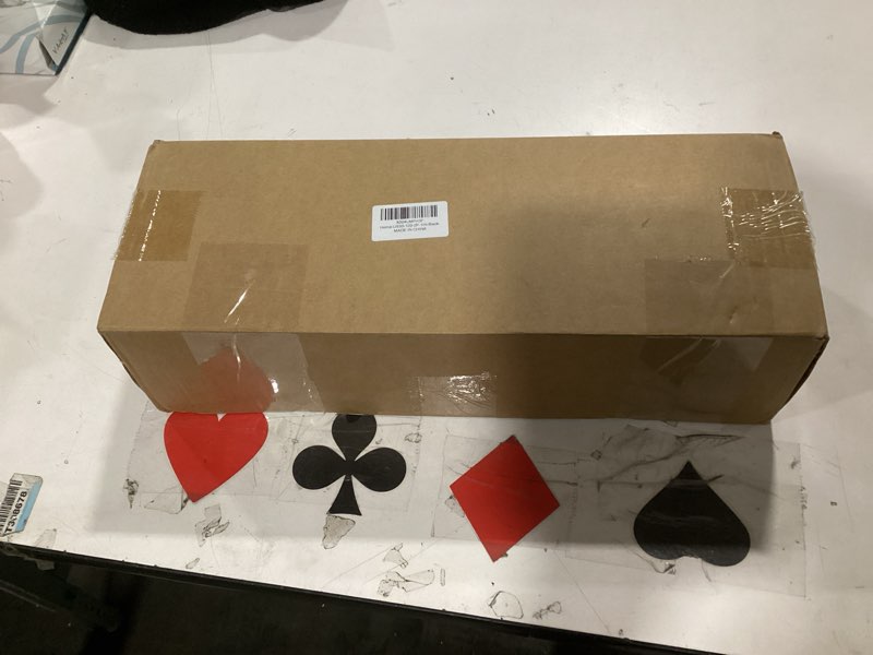 Condition photo showing Good Condition for 1” Diameter Black Curtain Rods for Windows, 2 Pack 30-120 Inch Heavy Duty Window Rods, Long Adjustab