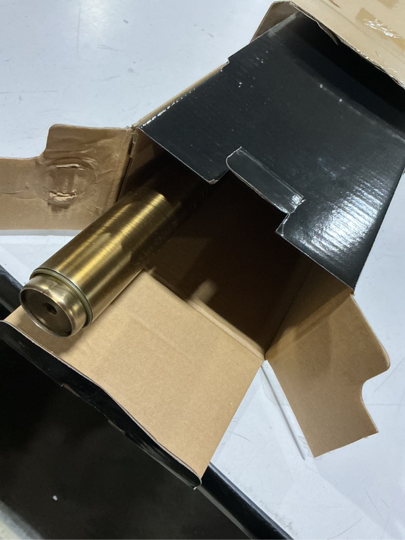 Condition photo showing Good Condition for 1-1/8 inch diameter antique gold curtain rods with knurl design finial, 36-72 inch telescoping single curtain rods for window width 24-68 inch, 1 pack gold 36-72''