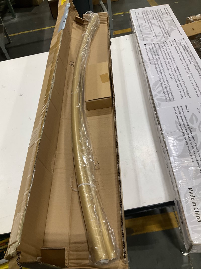 Condition photo showing Good Condition for toprod curved shower curtain rod 48-72 inches adjustable round shower rods | gold,rounded bowed,stainless steel,more shower space,need to drill,for bathroom, bathtub