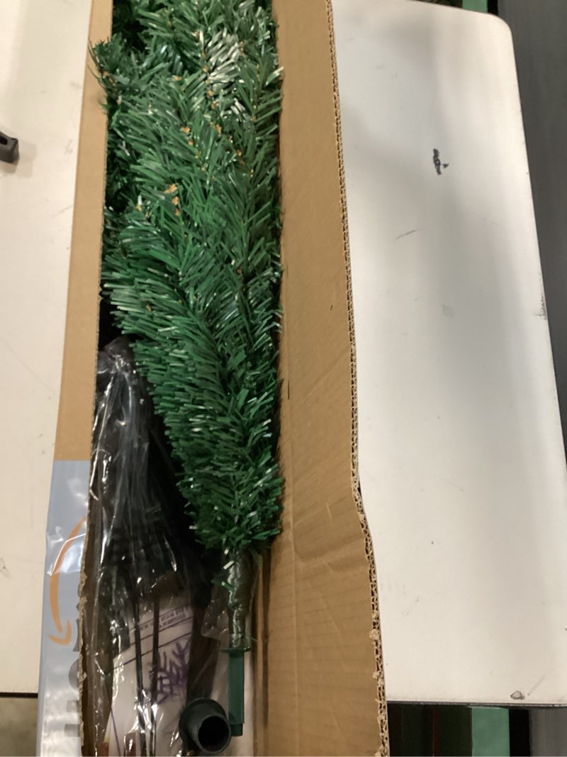 Condition photo showing Good Condition for 4ft Green Christmas Tree - Premium Hinged Artificial Small Christmas Tree, Canadian Fir Full Bodied 4 Feet Tree with 320 Tips, Lightweight and Easy to Assemble Holiday Décor Tree with Metal Stand