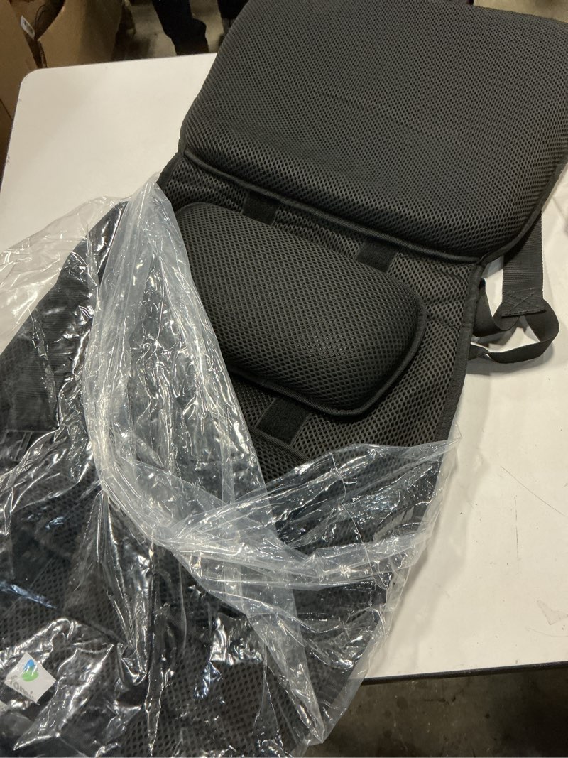 Condition photo showing Good Condition for fomi gel seat cushion and adjustable back support | lumbar pillow flexible placement for upper lower thoracic, coccyx, pressure sore pain relief | for car, office chair, gaming, stadium | posture aid