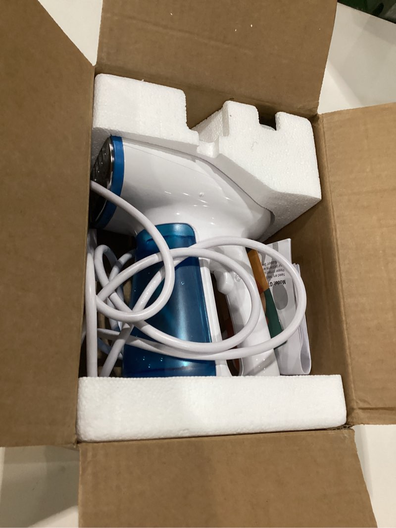 Condition photo showing Good Condition for bear steamer for clothes, 1300w powerful fast-heating handheld garment and clothes steamer with large 230ml tank, auto-off safety, includes brush, perfect for home and travel wrinkle removal blue, not tested
