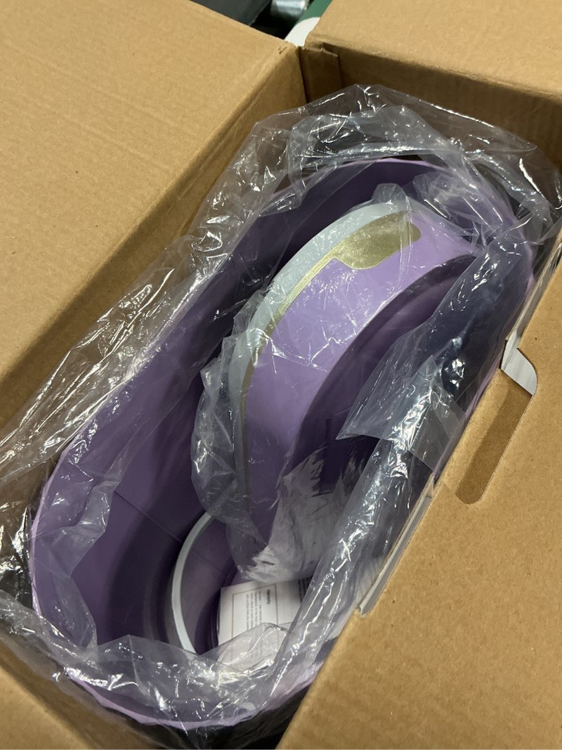 Condition photo showing Good Condition for elpheco bathroom trash can with lid butterfly, motion sensor trash can bathroom decor automatic garbage can wastebasket bathroom accessories, kitchen, living room, office, purple gold
