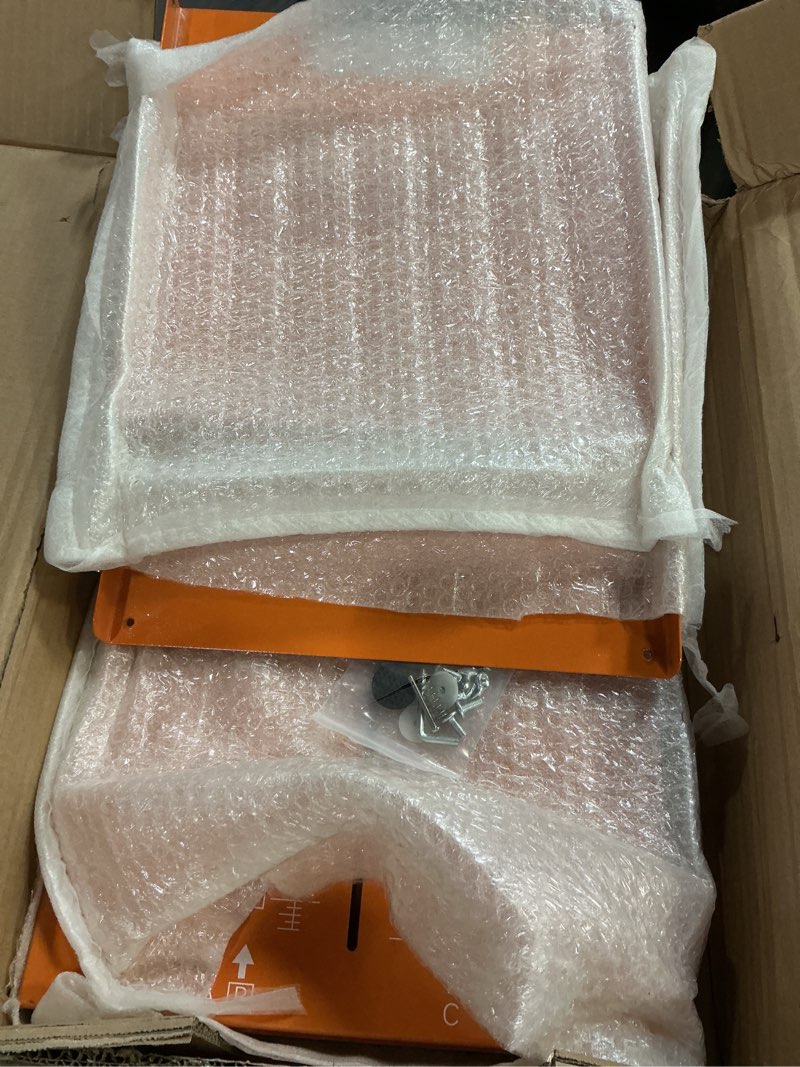 Condition photo showing Good Condition for sit and reach flexibility test box with anti-slip feet, precision sliding vernier, easy-read scale – professional flexibility tester for home, gym, school and clinic (orange)