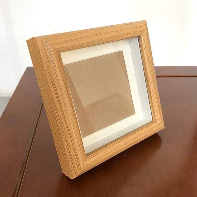 Picture Frames with 4x4 Picture Frame Made of Solid Wood Square Photo Frame High Definition Glass for Table Top Display and Wall Mounting Photo Frame