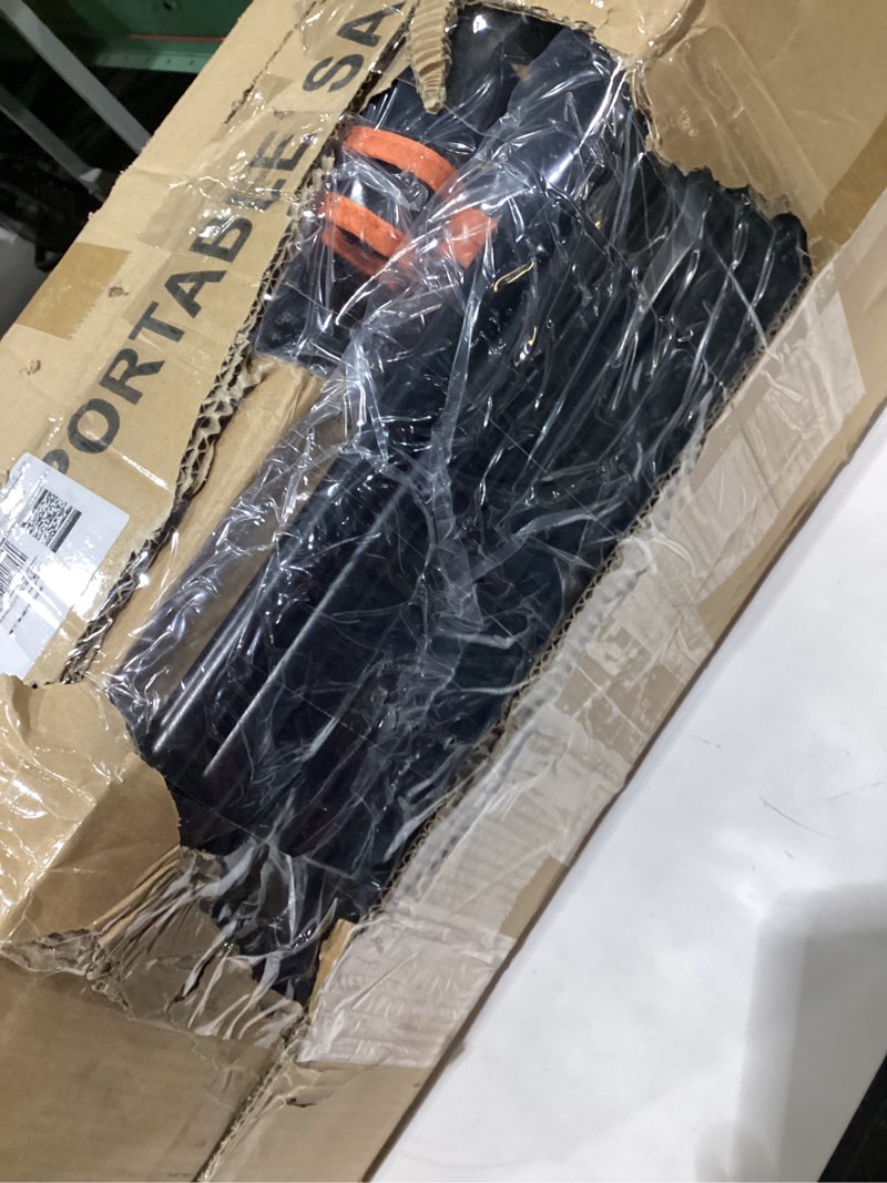 Condition photo showing As Is for Portable Sauna for Home, Portable Steam Sauna with 3L Steamer, Sauna Tent Sauna Box for Gym Yoga, Pilates, Home Spa Relaxation (Orange)