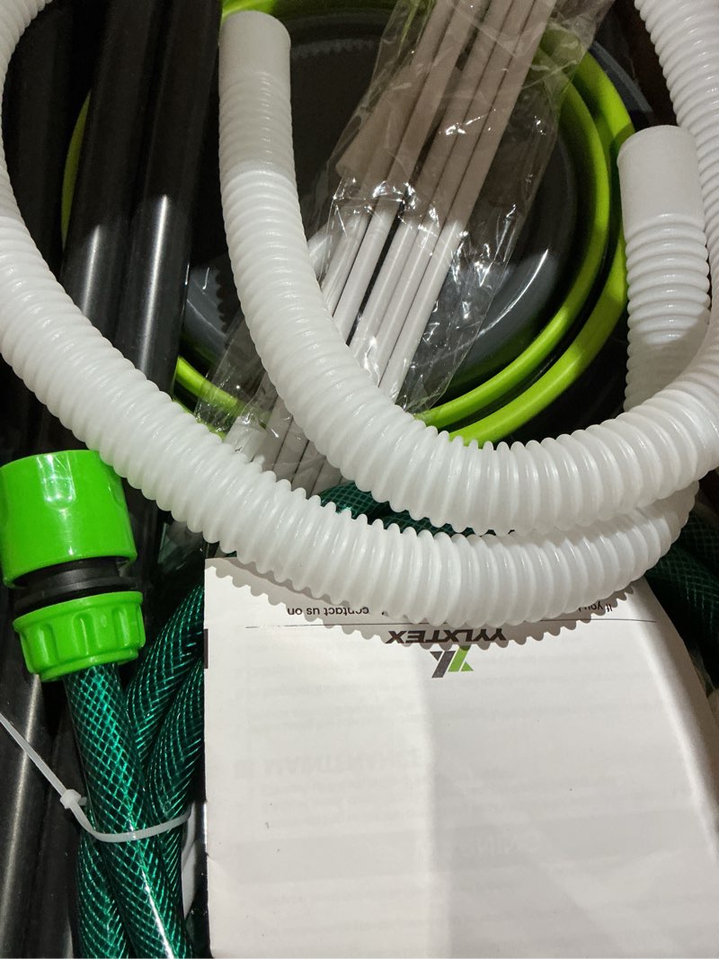 Condition photo showing Good Condition for 53 gallon/200l collapsible rainwater collection barrel,water tank&reinforced with 2mm frame portable rain catcher,includes quick-connect tap&sprinkler,heavy duty 0.6mm pvc for long-lasting use,green green 53 gallon