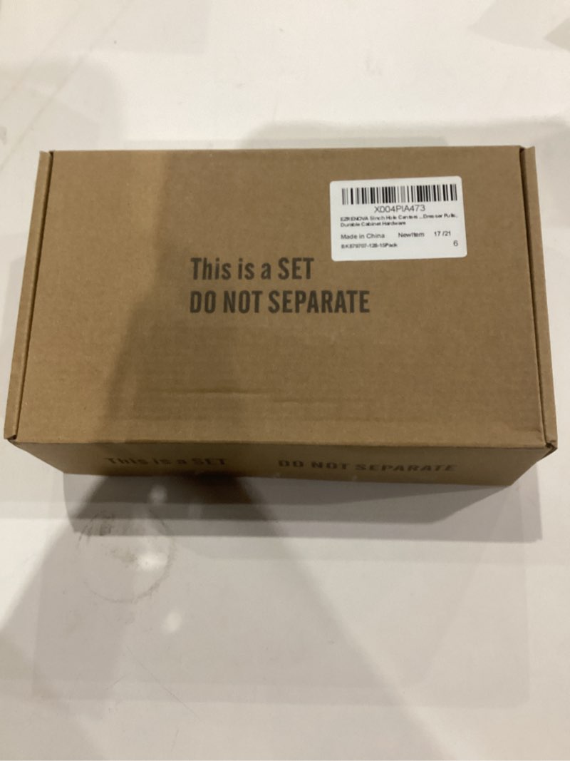 Condition photo showing New/Like New for 3-3/4 Inch Hole Centers Black Solid Zinc Alloy Cabinet Handles (6 Pack) - Vintage Kitchen Drawer Pulls & Dresser Pulls, Durable Cabinet Hardware 6 3-3/4 Inch Hole Centers